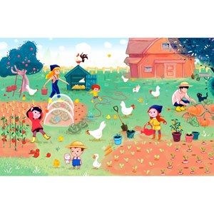 Puzzle Michele Wilson (K684-50) - "Pumpkin Family" - 50 brikker puslespil