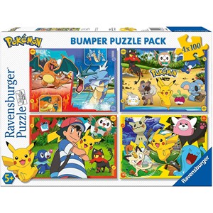 Ravensburger (06929) - "Pokemon" - 100 brikker puslespil