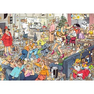 Jumbo (19082) - Jan van Haasteren: "New Year Party" - 1000 brikker puslespil