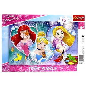 Trefl (31279) - "Disney Princess" - 15 brikker puslespil