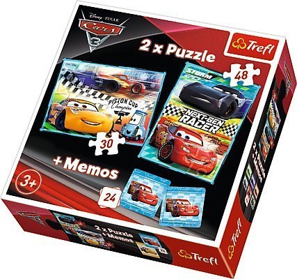 Trefl (90706) - "Cars + Memo" - 30 48 brikker puslespil