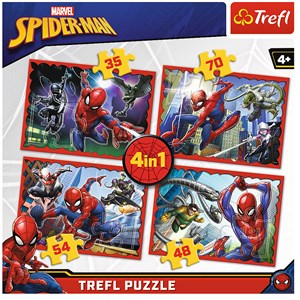 Trefl (34293) - "Spider-Man" - 35 48 54 70 brikker puslespil
