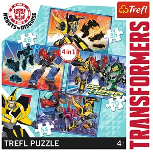 Trefl (34287) - "Transformers" - 35 48 54 70 brikker puslespil
