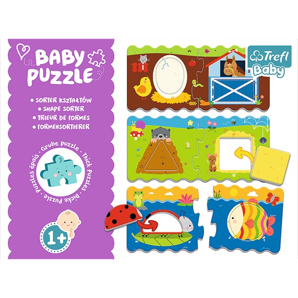 Trefl (36078) - "Shapes sorter" - 2 brikker puslespil