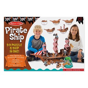 Melissa and Doug (9045) - "Pirate Ship" - 100 brikker puslespil