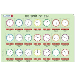 Larsen (OB7-DE) - "Clock Puzzle - DE" - 42 brikker puslespil