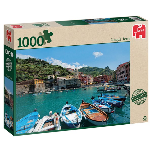 Jumbo (18353) - "Cinque Terre" - 1000 brikker puslespil