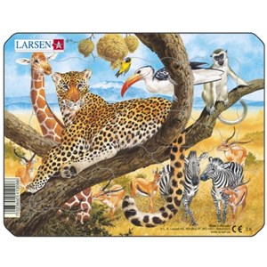 Larsen (Z8-2) - "Exotic Animals" - 11 brikker puslespil
