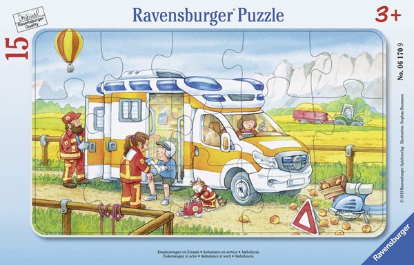 Ravensburger (06170) - "Ambulance" - 15 brikker puslespil