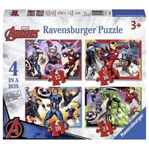 Ravensburger (06942) - "Marvel Avengers" - 12 16 20 24 brikker puslespil