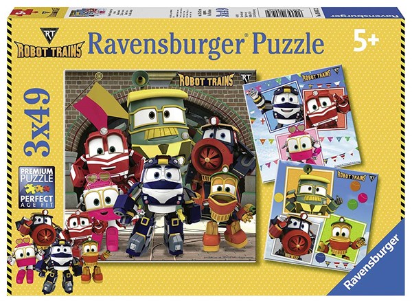 Ravensburger (08047) - "Robot Trains" - 49 brikker puslespil