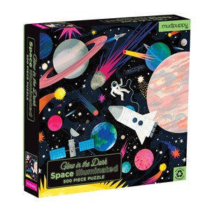 Chronicle Books / Galison (9780735361003) - "Space Illuminated" - 500 brikker puslespil