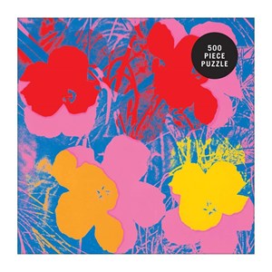 Chronicle Books / Galison (9780735357839) - Andy Warhol: "Flowers" - 500 brikker puslespil