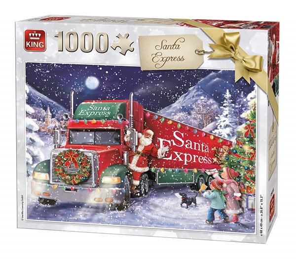 King International (05618) - "Santa Express Christmas" - 1000 brikker puslespil