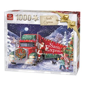King International (05618) - "Santa Express Christmas" - 1000 brikker puslespil