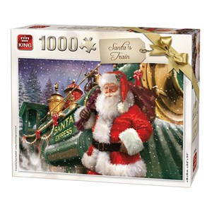 King International (05684) - "Christmas Santa Train" - 1000 brikker puslespil