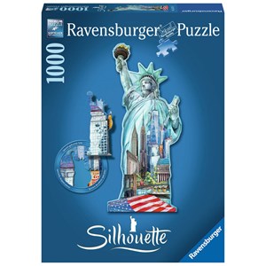 Ravensburger (16151) - "Statue of Liberty" - 1000 brikker puslespil