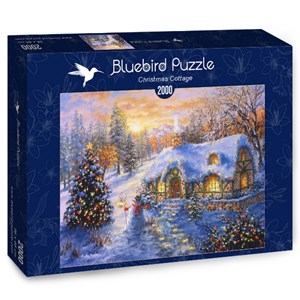 Bluebird Puzzle (70065) - Nicky Boehme: "Christmas Cottage" - 2000 brikker puslespil