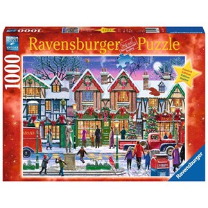Ravensburger (15291) - "Christmas in the Square" - 1000 brikker puslespil