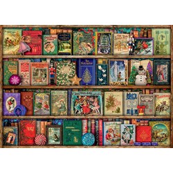 Ravensburger (19801) - "The Christmas Library" - 1000 brikker puslespil