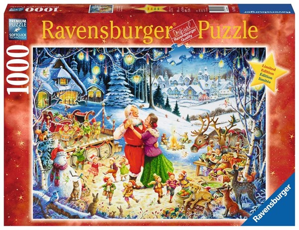 Ravensburger (19893) - "Santa's Christmas Party" - 1000 brikker puslespil