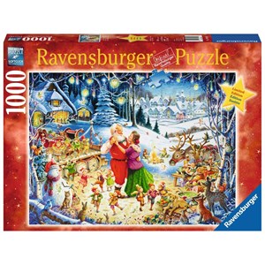 Ravensburger (19893) - "Santa's Christmas Party" - 1000 brikker puslespil