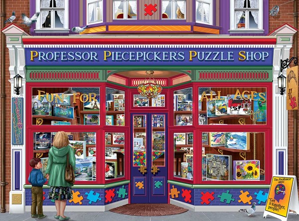 SunsOut (70615) - "Professor Puzzle Shop" - 1000 brikker puslespil