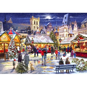 Bluebird Puzzle (70070) - Richard Macneil: "Xmas Market" - 1000 brikker puslespil