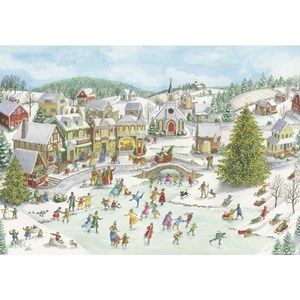Ravensburger (15290) - "Playful Christmas Day" - 1000 brikker puslespil