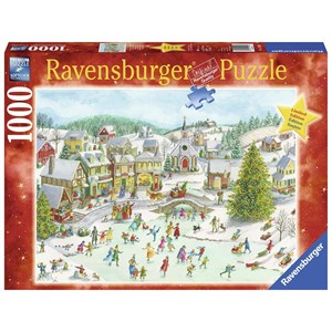 Ravensburger (15290) - "Playful Christmas Day" - 1000 brikker puslespil