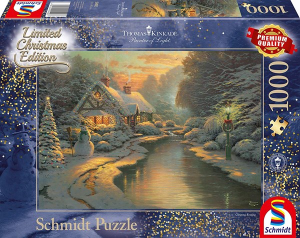 Schmidt Spiele (59492) - Thomas Kinkade: "On Christmas Eve" - 1000 brikker puslespil