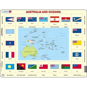 Larsen (KL5-GB) - "Australia and Oceania" - 35 brikker puslespil