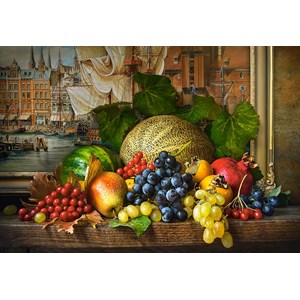 Castorland (C-151868) - "Still Life with Fruits" - 1500 brikker puslespil