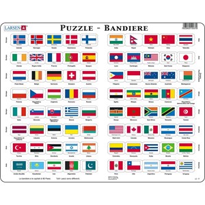 Larsen (L2-IT) - "Flag-Puzzle" - 80 brikker puslespil