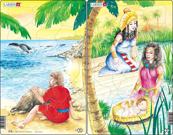 Larsen (G5) - "Jonas and Moses" - 18 brikker puslespil