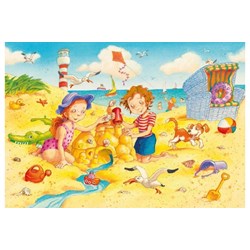 Ravensburger (08880) - "Children at the Beach" - 24 brikker puslespil