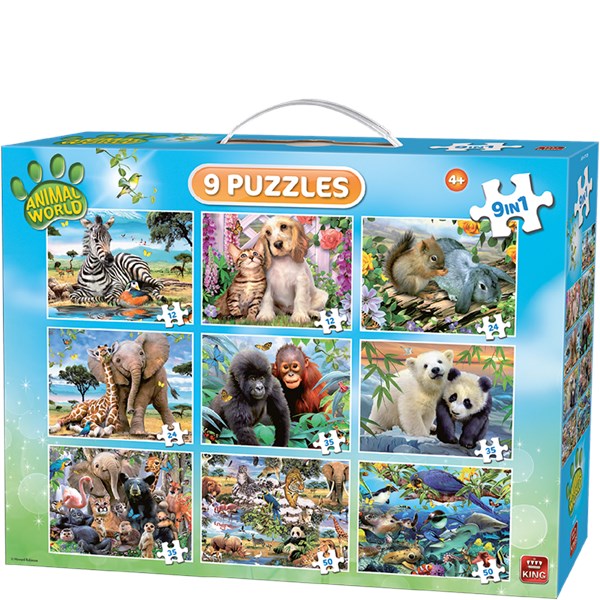 King International (05327) - "Animal World" - 12 24 36 50 brikker puslespil