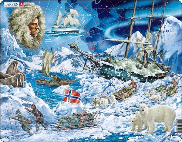 Larsen (NB7) - "Towards the North Pole" - 65 brikker puslespil