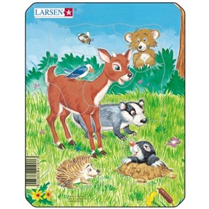 Larsen (M1-3) - "Cute Animals" - 10 brikker puslespil