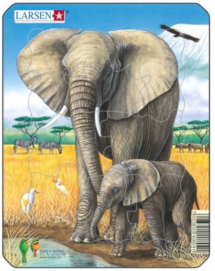 Larsen (V4-3) - "Elephant" - 8 brikker puslespil