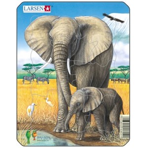 Larsen (V4-3) - "Elephant" - 8 brikker puslespil