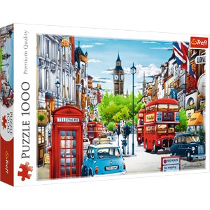 Trefl (10557) - "London street" - 1000 brikker puslespil