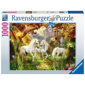 Ravensburger (15992) - "Enhjørninge I Skoven" - 1000 brikker puslespil