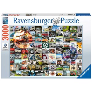 Ravensburger (16018) - "99 VW Campervan Moments" - 3000 brikker puslespil