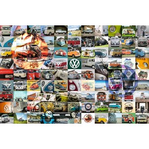 Ravensburger (16018) - "99 VW Campervan Moments" - 3000 brikker puslespil