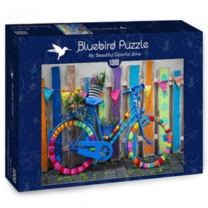Bluebird Puzzle (70010) - "My Beautiful Colorful Bike" - 1000 brikker puslespil