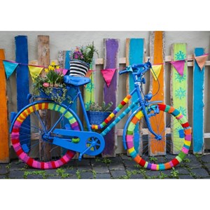 Bluebird Puzzle (70010) - "My Beautiful Colorful Bike" - 1000 brikker puslespil