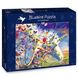 Bluebird Puzzle (70245) - "Unicorn Dream" - 1000 brikker puslespil