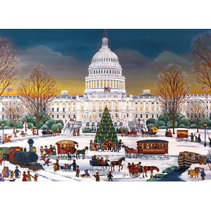 Eurographics (8300-5403) - "Christmas at the Capitol" - 300 brikker puslespil