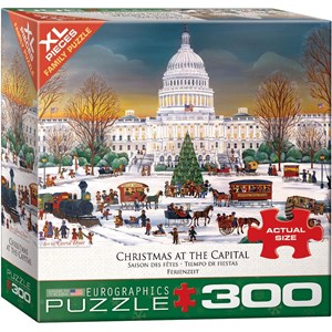 Eurographics (8300-5403) - "Christmas at the Capitol" - 300 brikker puslespil
